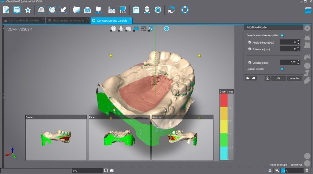 Capture d'écran d'un logiciel CFAO 11