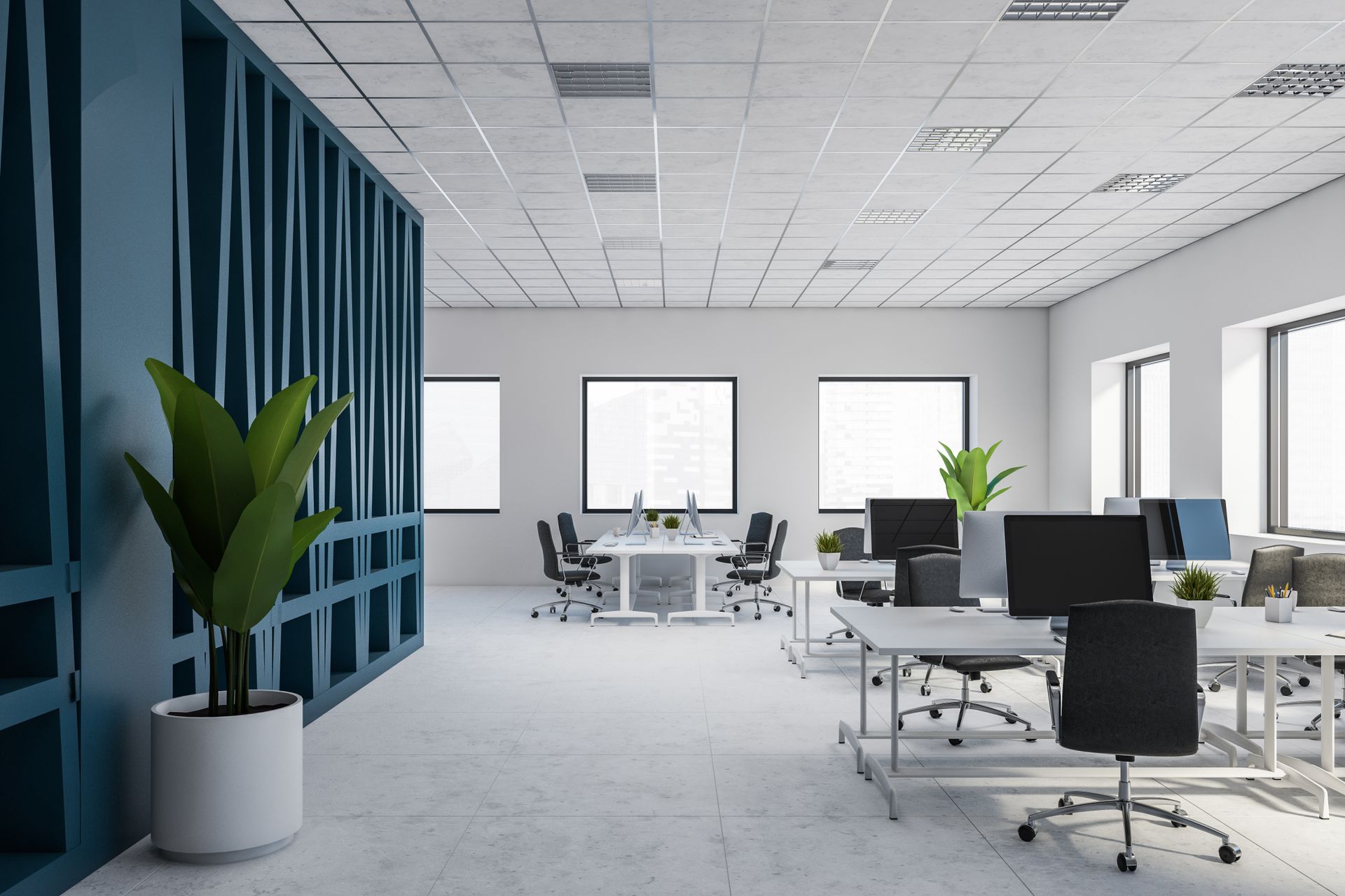 Open space modene d'une entreprise