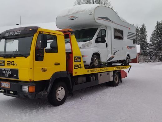 Hinausauto talvikelillä