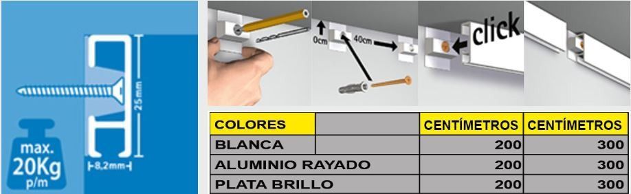 Una imagen de una persona sosteniendo un tornillo junto a una tabla de medidas.