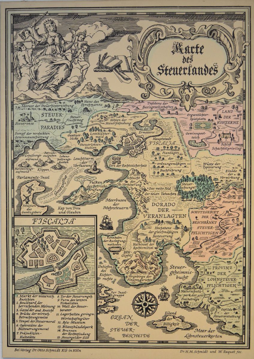 Karte des Steuerlandes