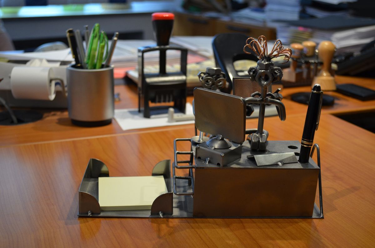 Schreibtisch-Dekoration