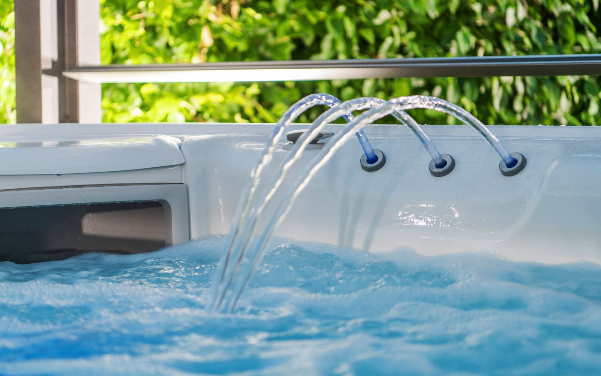 Impressão artística de uma casa com piscina