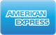 American Express American Express Logo in Weiß auf einem abgerundeten Rechteck mit blauem Farbverlauf