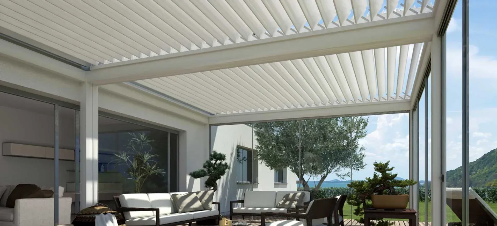 iluminación led pérgola bioclimática