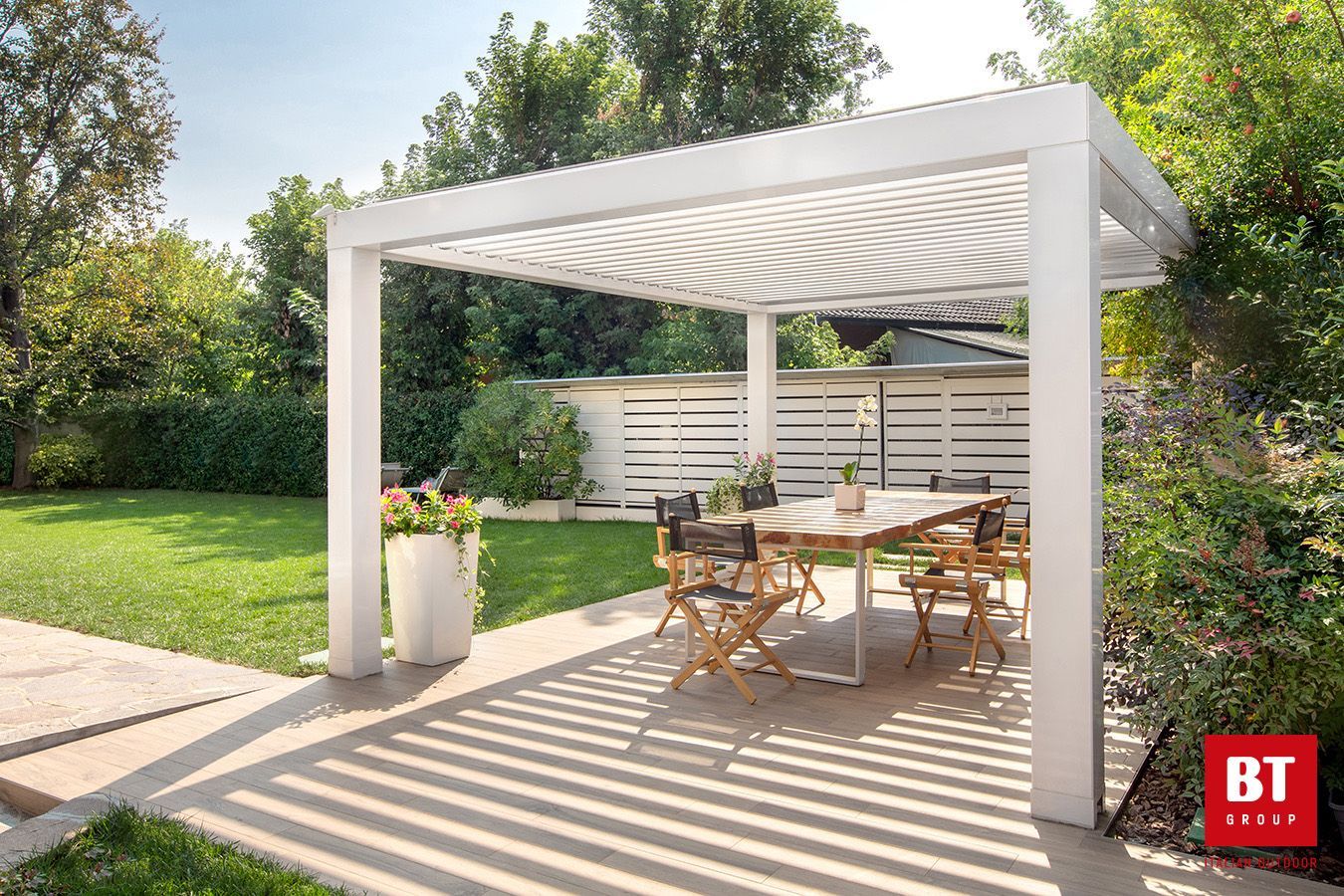 pérgola bioclimática jardín las rozas