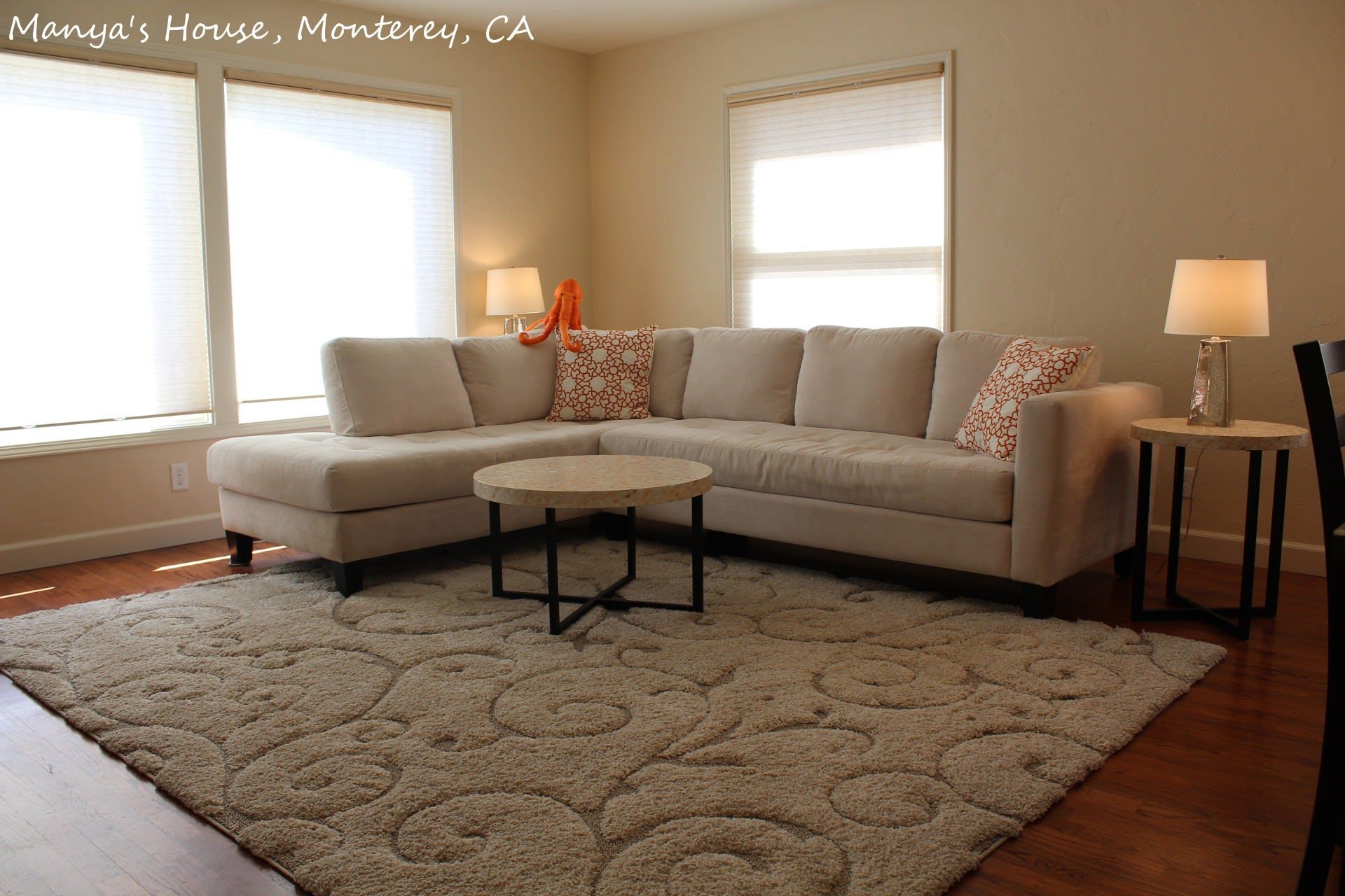 A living room in a house in monterey ca