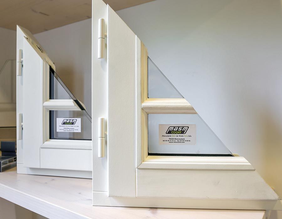 échantillons de coins de fenêtres clairs