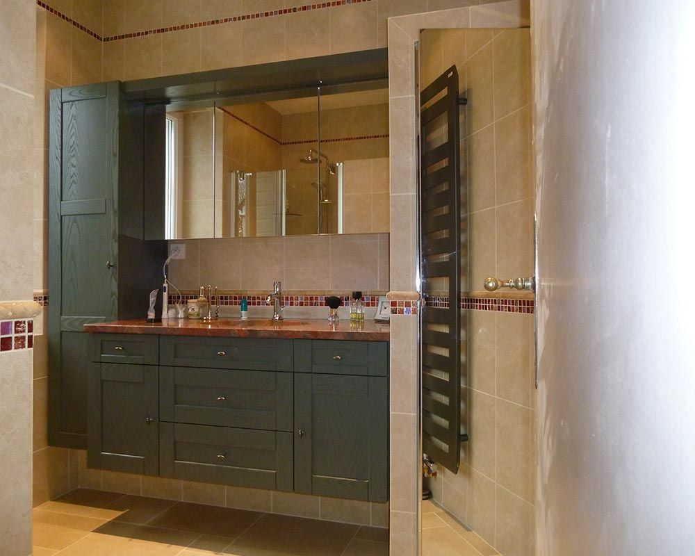 aménagement d'un mobilier de salle de bain