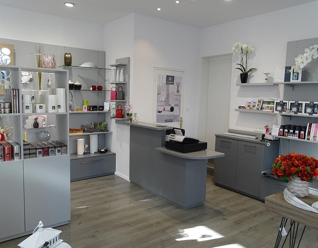 aménagement d'une boutique de luxe