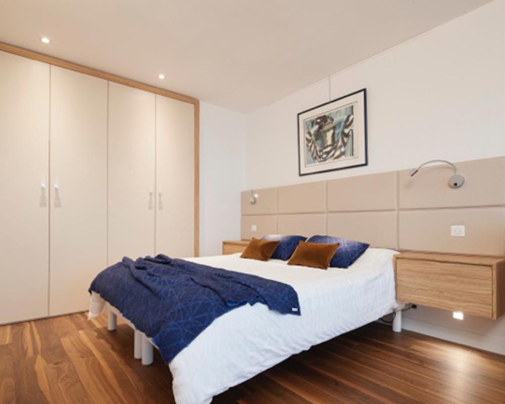 création d'un espace de rangement dans une chambre