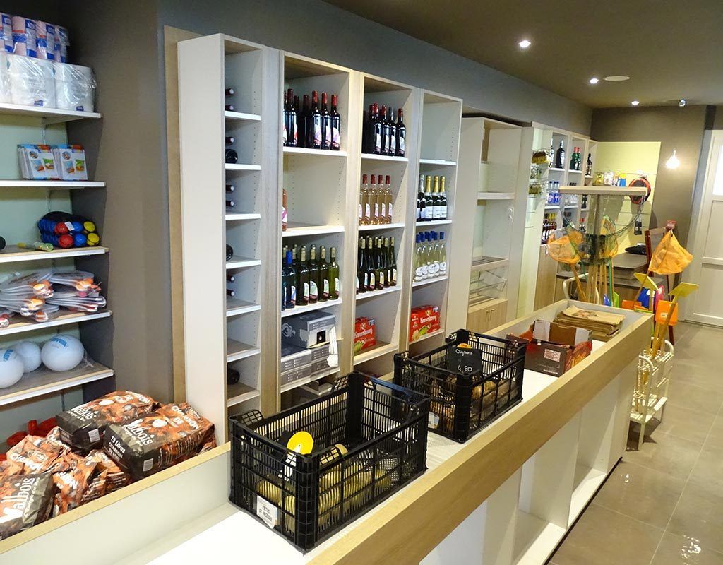 aménagement de mobilier d'exposition pour une boutique