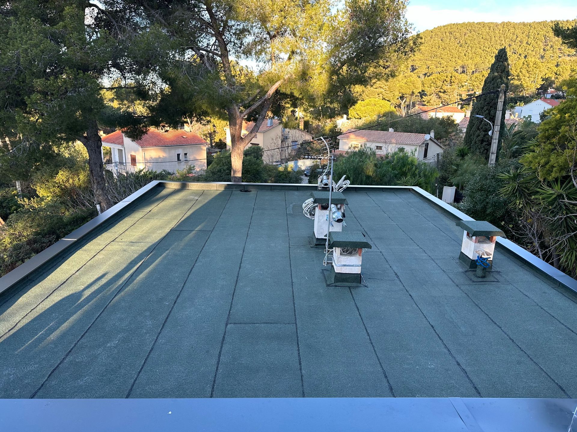 Un toit-terrasse terminé