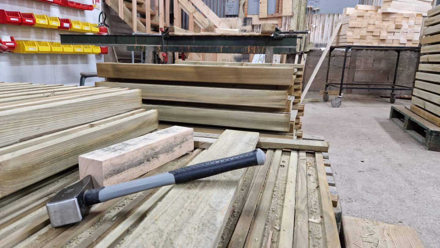 Planches en bois.