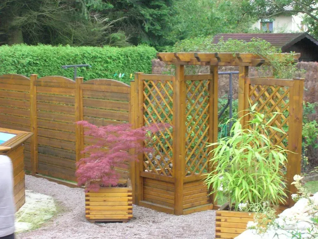 Palissade en bois.