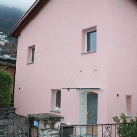 Facciata esterna intonaco bio termico Tillica - DEPTech Stabio - Ticino
