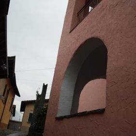 Facciata esterna intonaco bio termico Tillica - DEPTech Stabio - Ticino