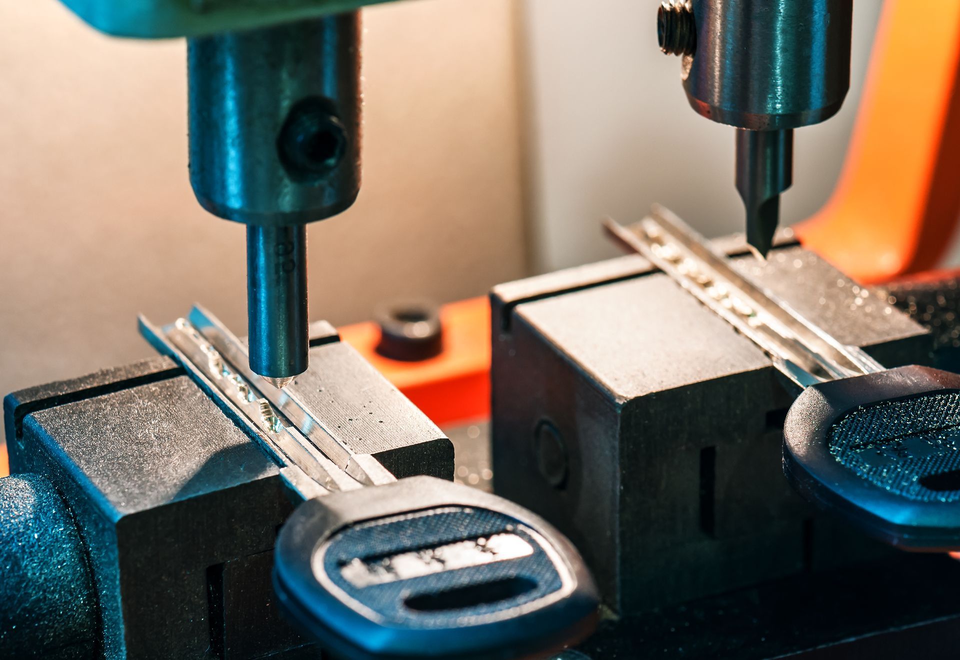 Une machine qui permet la reproduction de clé.