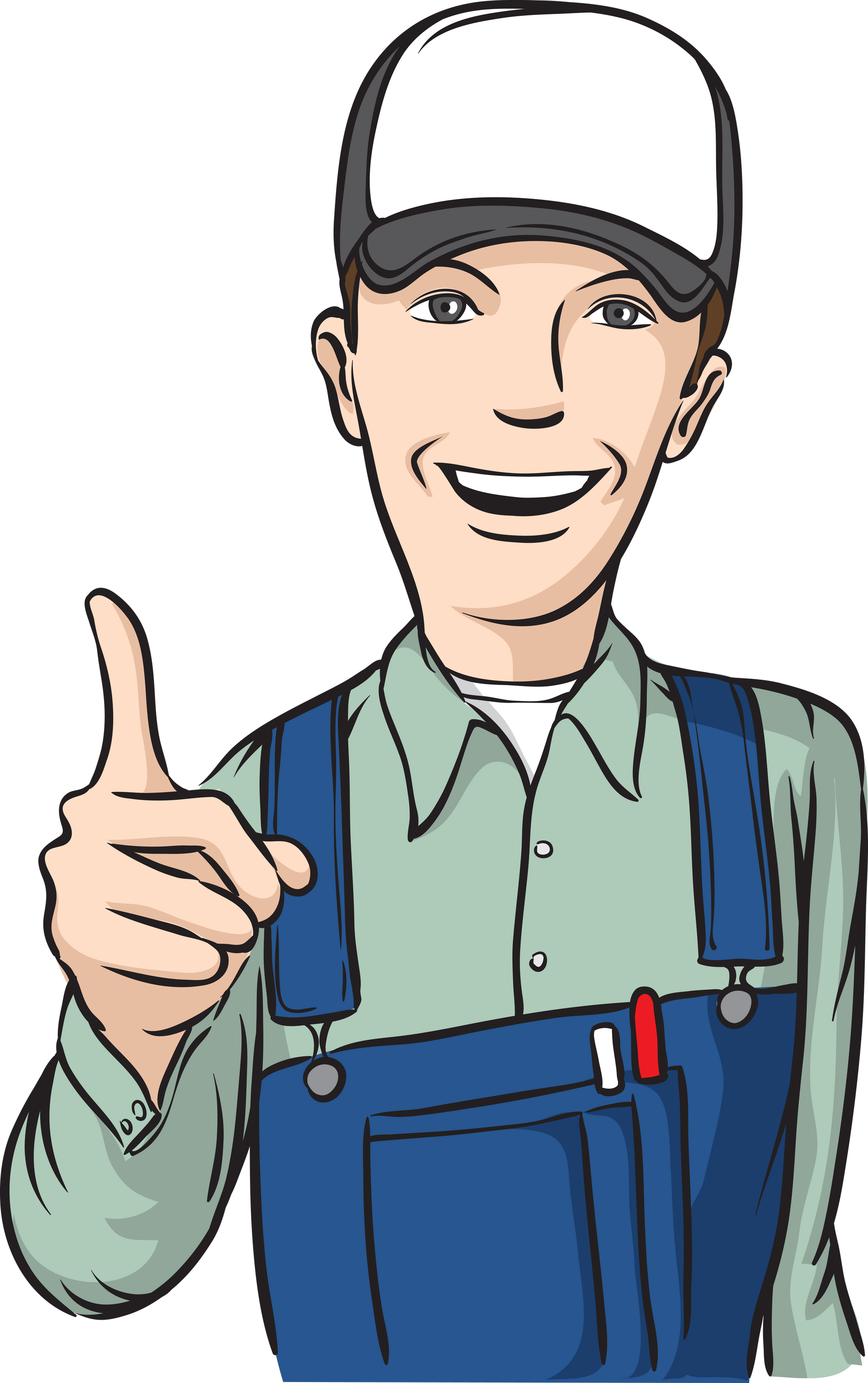 Personnage qui lève le doigt