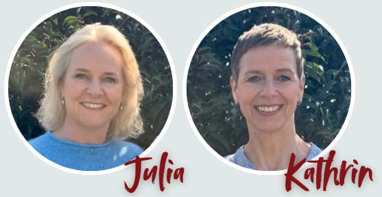 Julia und Kathrin im Winter