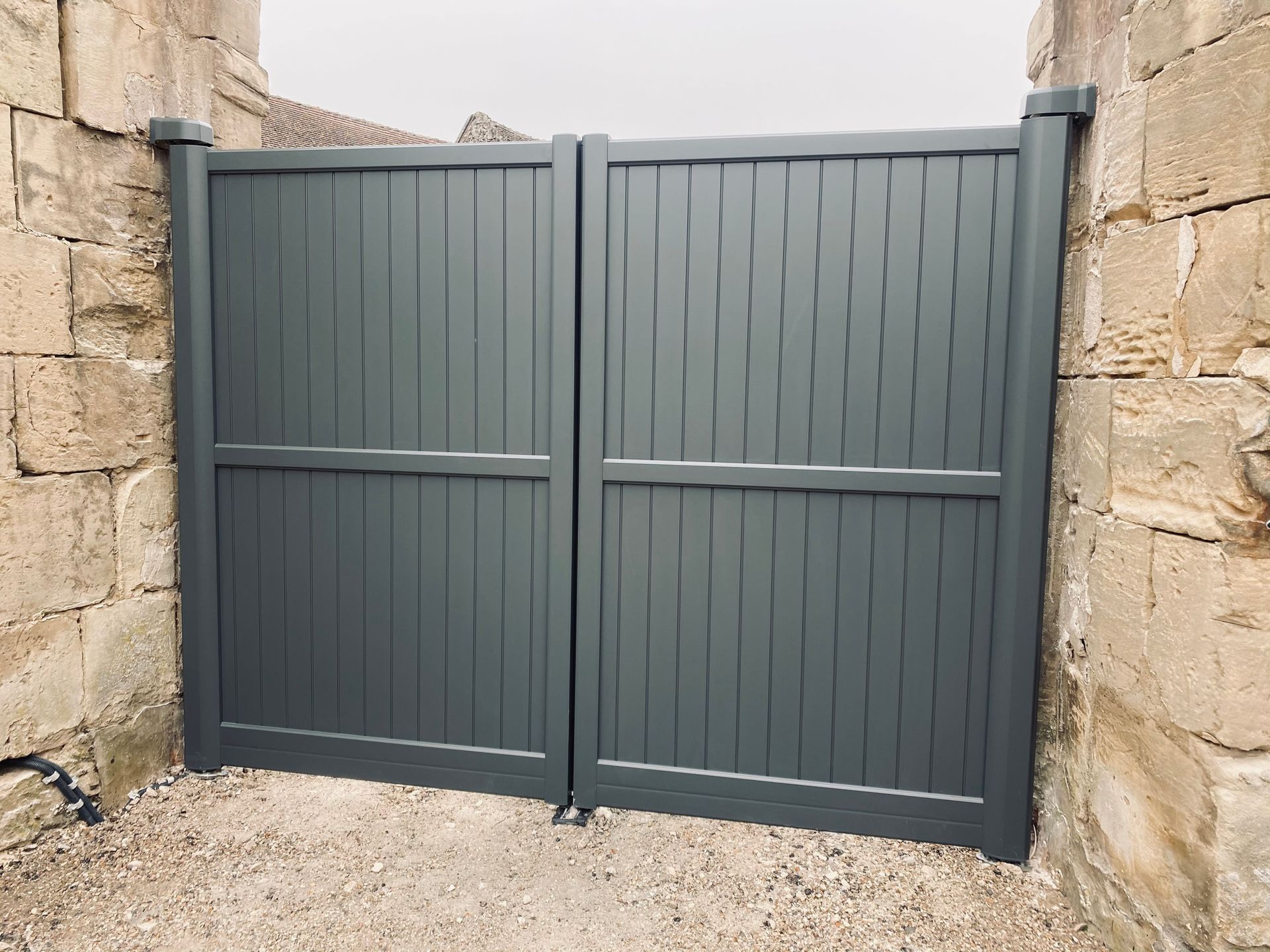 Portail droit, remplissage plein.