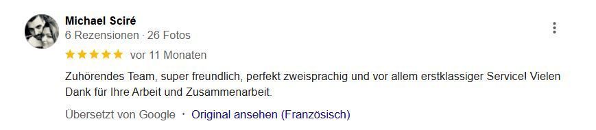 Rino Nettoyage Reinigung Bewertung 4