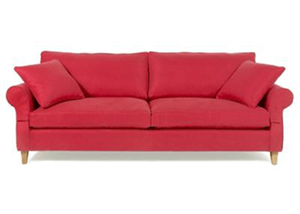 Eine rote Couch