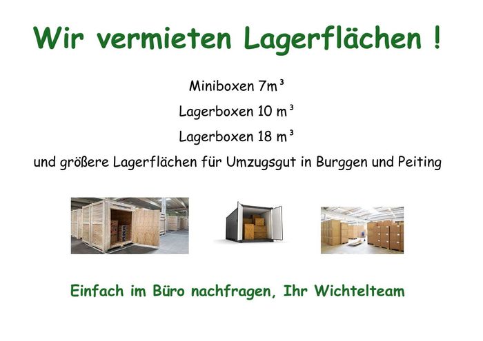Wir vermieten Lagerflächen!