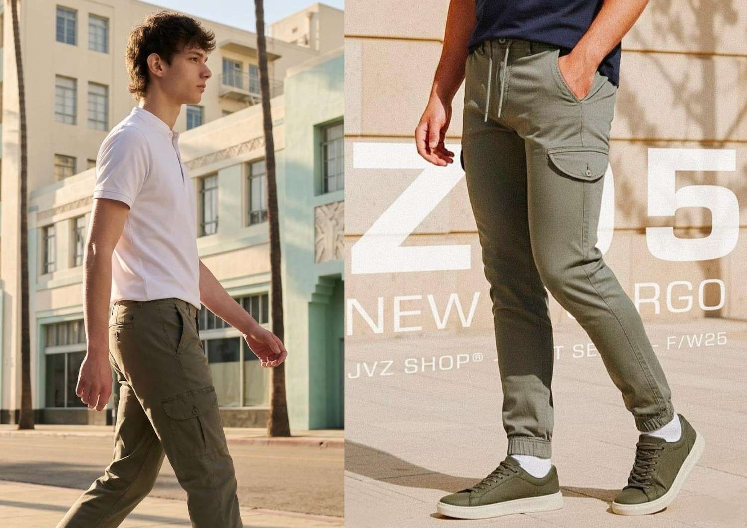 Una pantalla dividida que muestra a una persona 