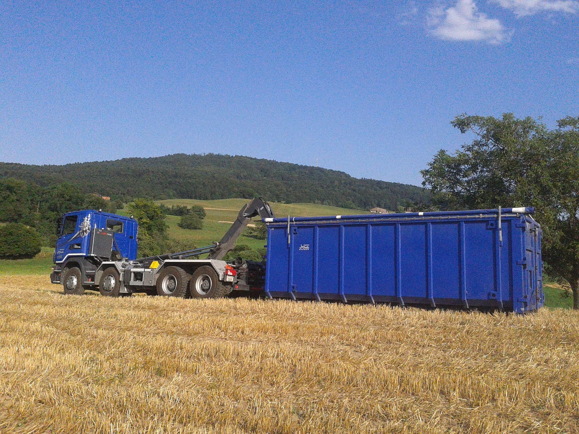 Benne de 30m3 à céréales - Mocellin Transports - Puidoux