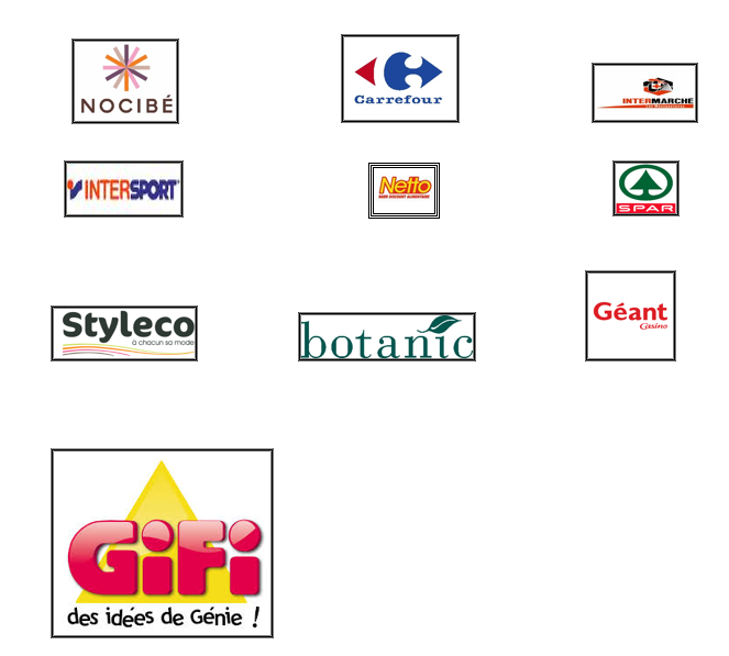 Nos références dans le secteur moyenne distribution