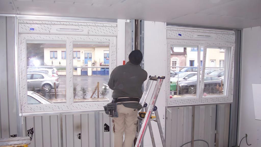 pose fenêtres PVC