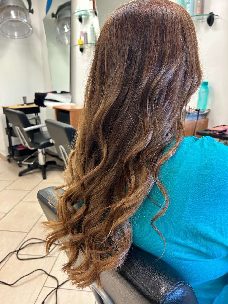 capelli mossi con sfumature