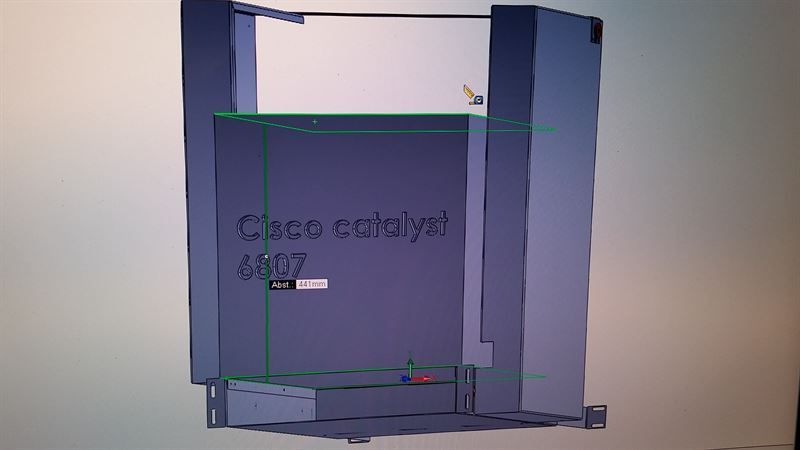 Ein Computerbildschirm zeigt ein Modell eines Schokokatalysators