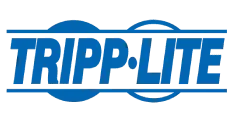 The tripp lite logo is blue and white on a white background.