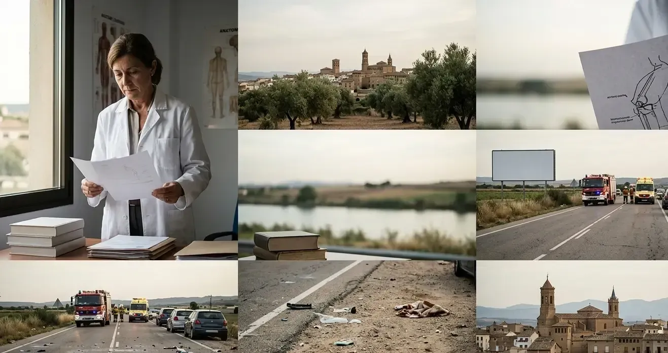 Vista de una abogada independiente analizando documentación contable y fiscal para reclamar lucro cesante tras un atropello