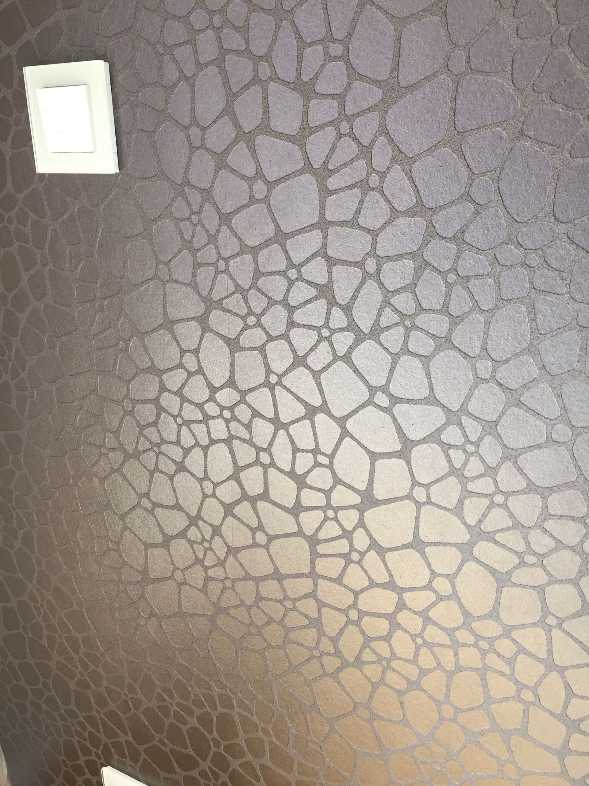 Eine Wand mit einem Bilderrahmen und einem Lichtschalter daran