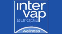 Un logotipo azul para Inter Vap Europe Wellness