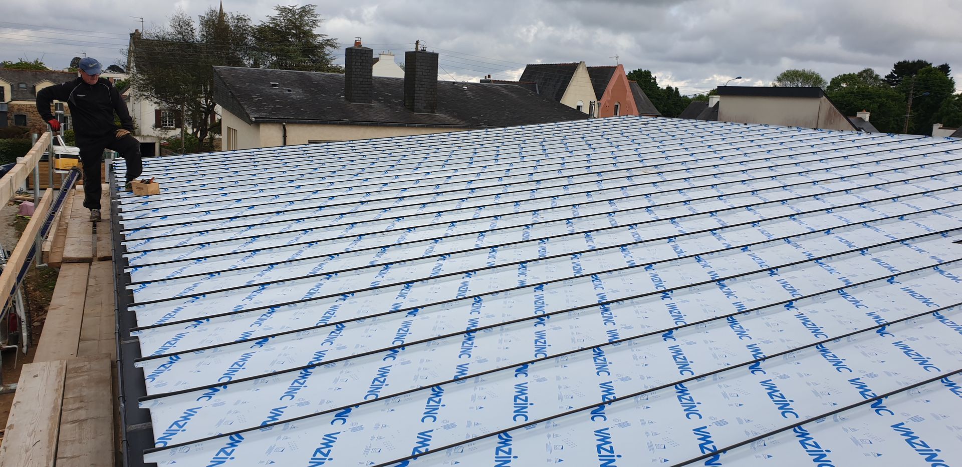 Préparation pour la pose de toiture en aluminium