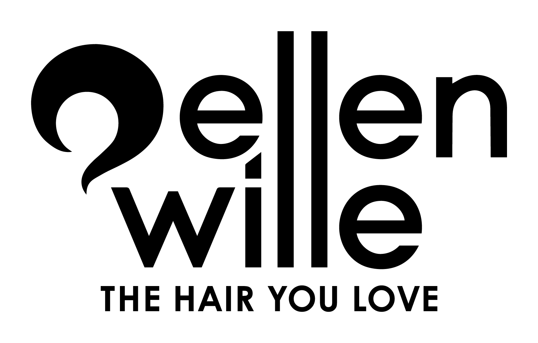 Ellen Wille Logo mit einer stilisierten geschwungenen Form und dem Text 