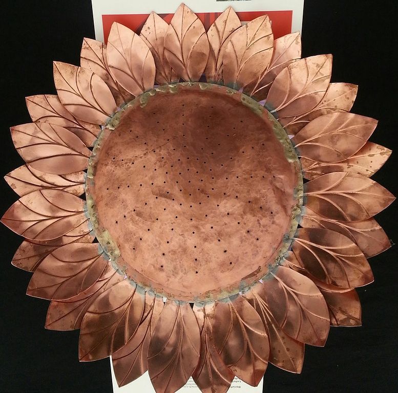 Sonnenblume in Kupfer