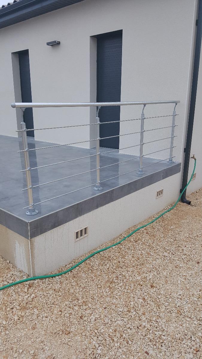 pose de rampe en aluminium