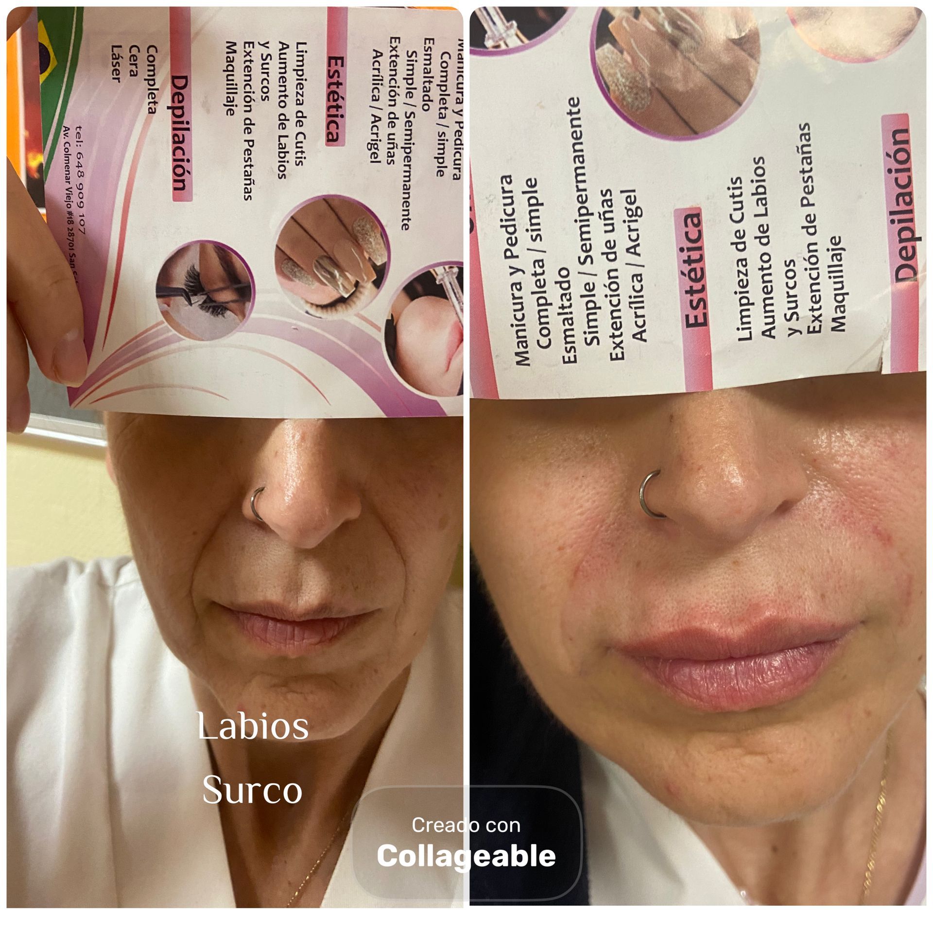 Un primer plano del rostro de una mujer con maquillaje.