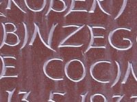 Schrift graviert geschwungen - Kurt Ackermann Bildhauerei Grabmalkunst GmbH