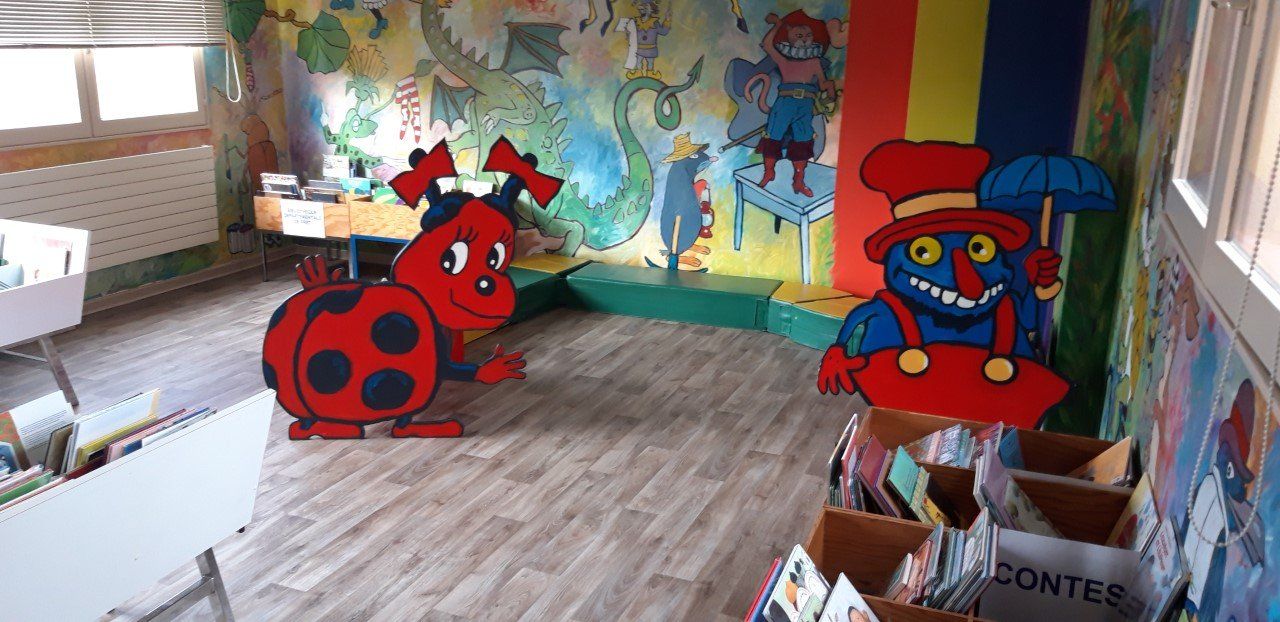 Peinture bibliothèque