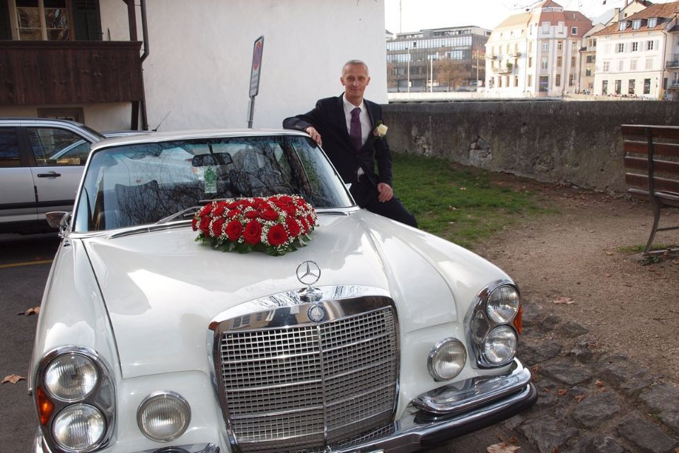 Bild Hochzeitslimousine Mercedes