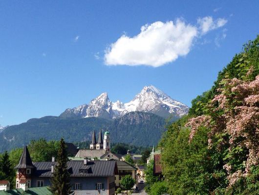 Blick auf den Watzmann in der Locksteinstraße 1.