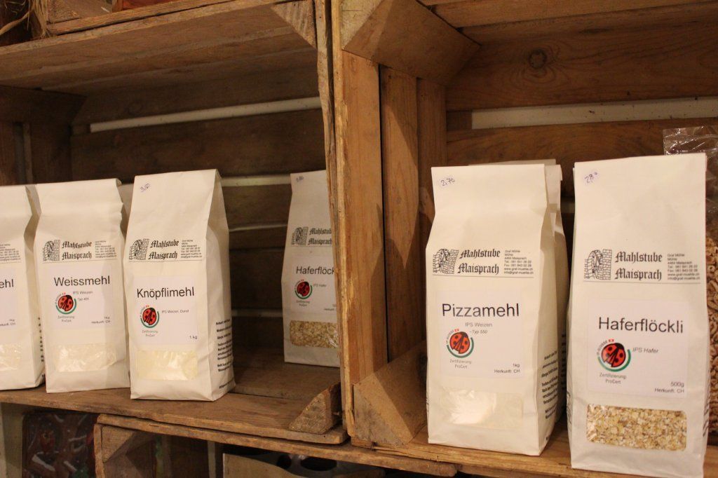 verschiedene Produkte aus der Mahlstube Müller ausMaisprach