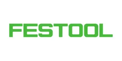 Logotipo de Festool en texto verde sobre fondo blanco.