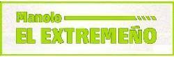 Logotipo verde con el texto «Manolo EL EXTREMEÑO» sobre fondo blanco.